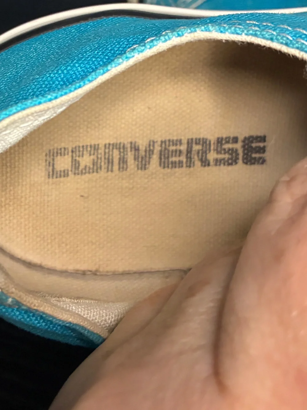 Converse Bright Teal Canvas Low-Top Sneakers